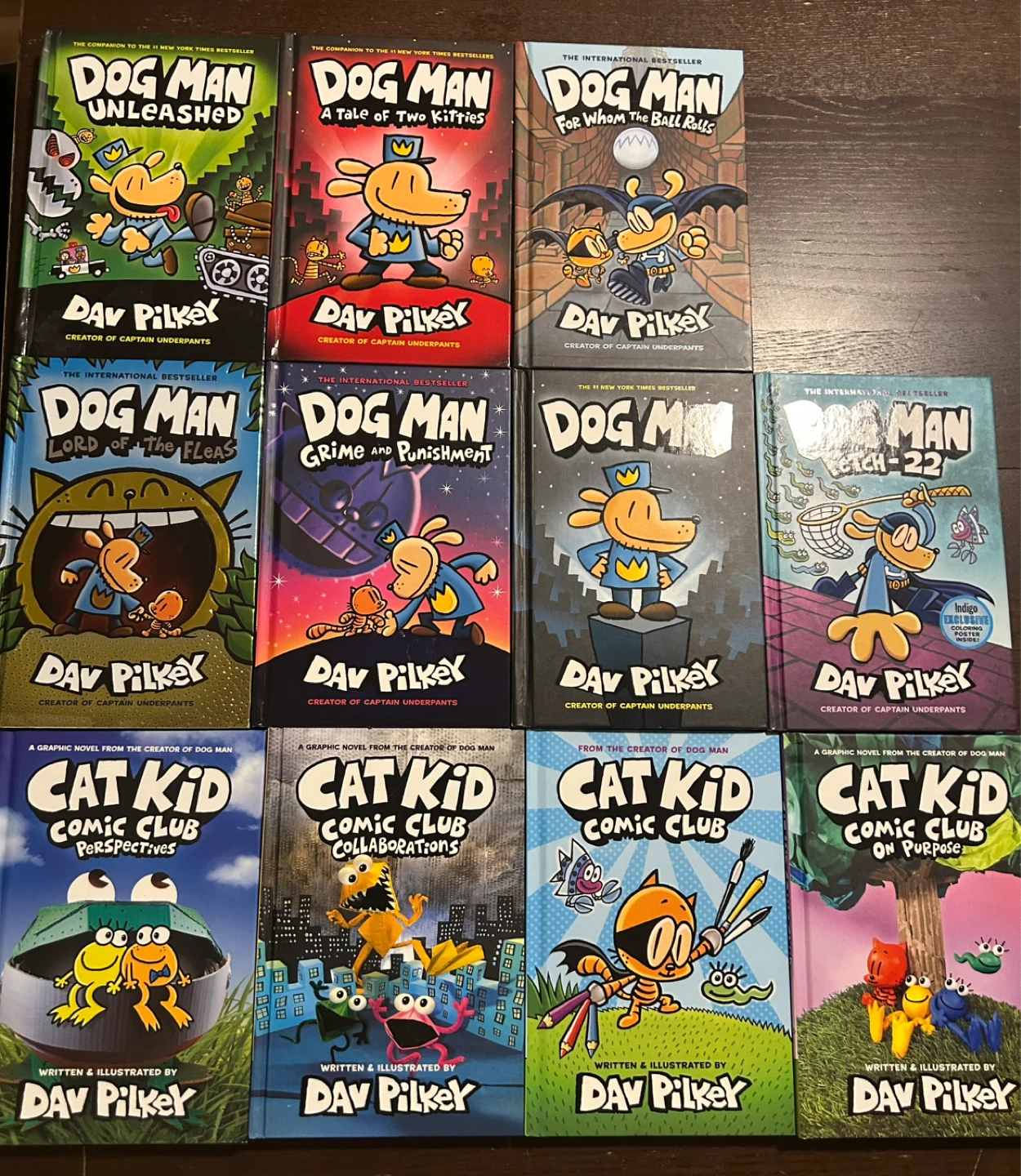 Dav Pilkey Dog Man and Cat Kid Comic Club Books
