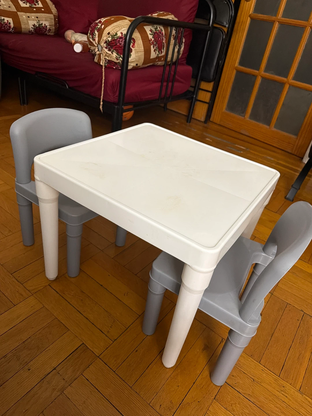 Kids Plastic Table and Chairs Set