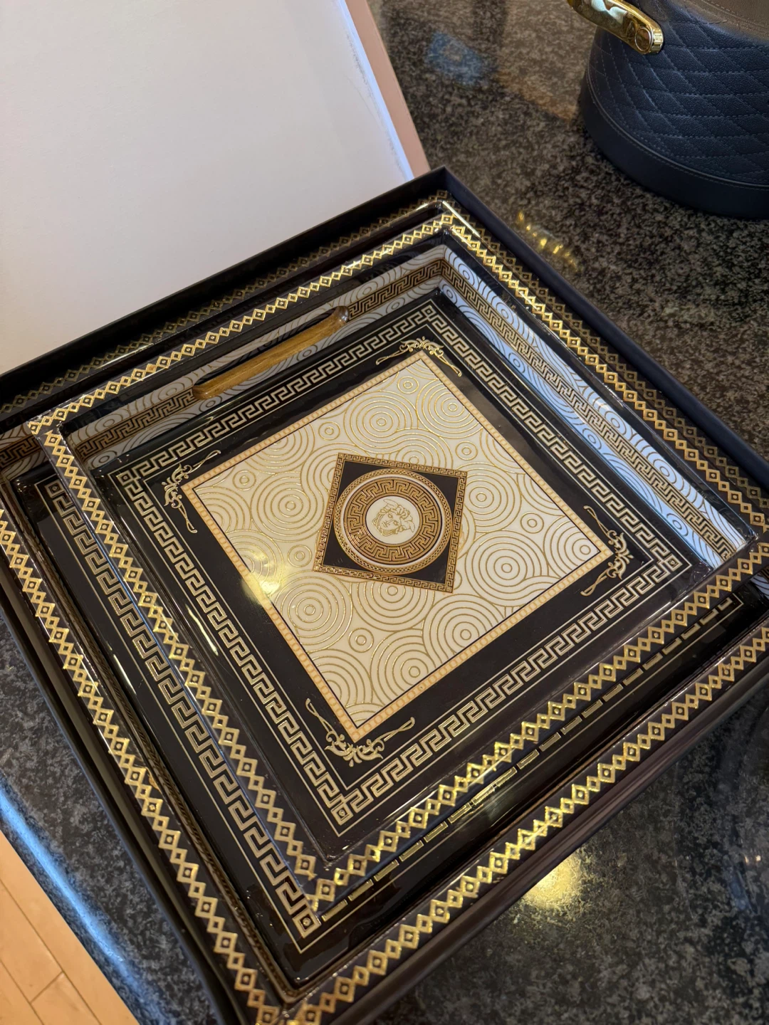 Set of 2 Square Serving Trays
