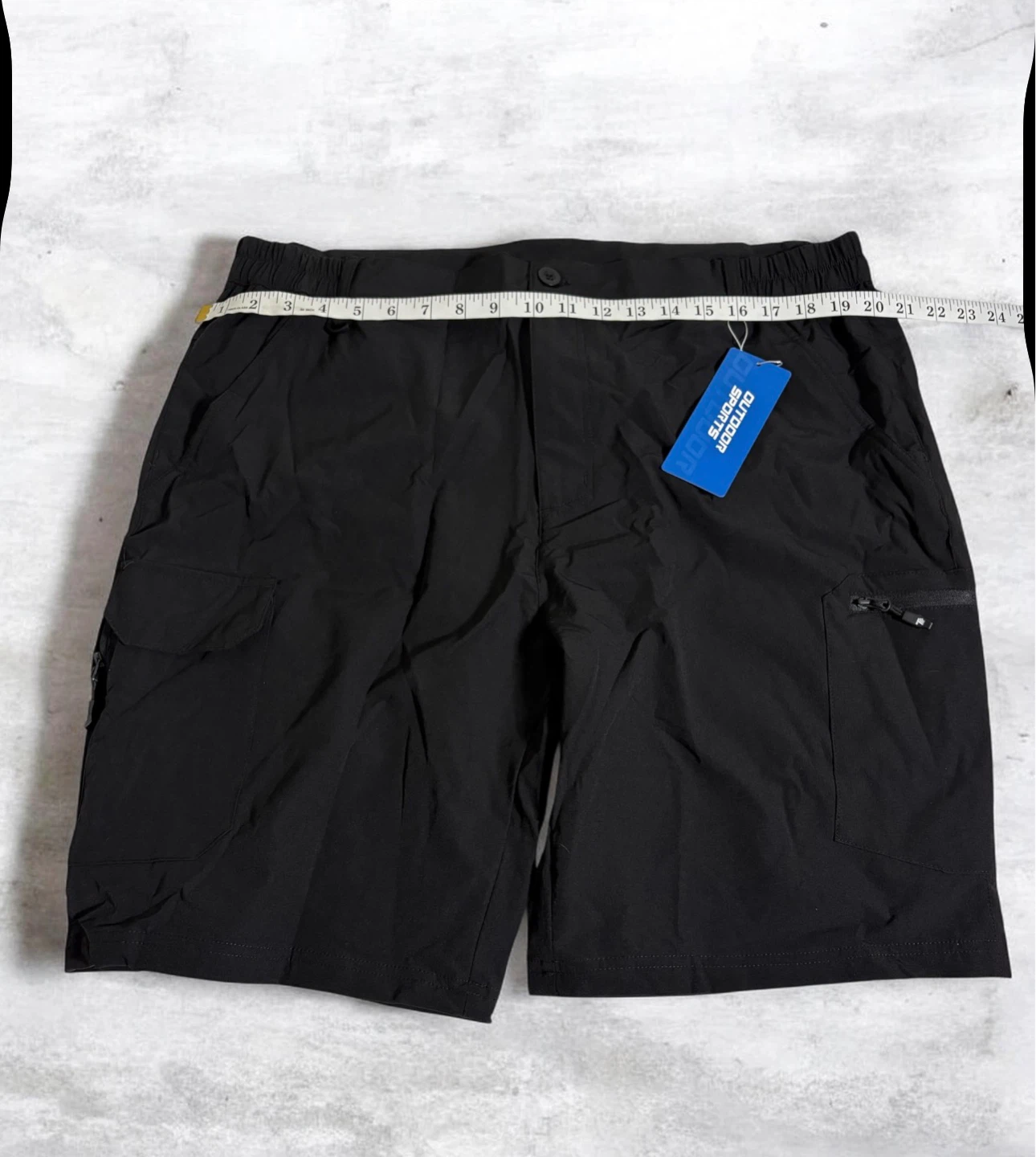 Black Outdoor Sports Cargo Shorts - photo 4