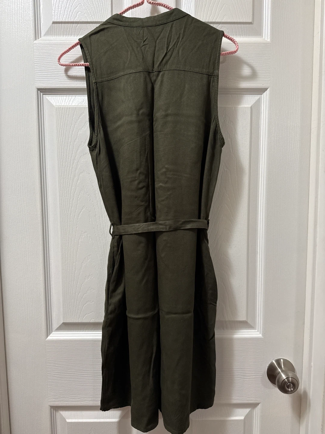 Twik Sleeveless Button-Up Dress with Belt - photo 3
