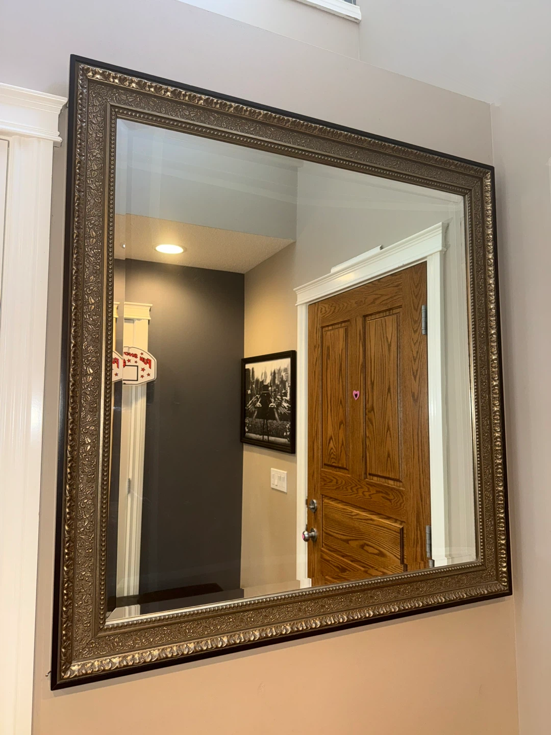 Large Ornate Gold Framed Mirror