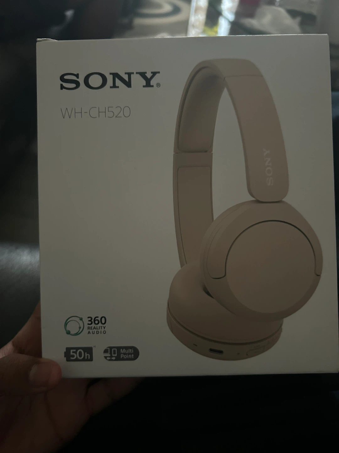 Sony WH-CH520 Wireless Headphones Beige