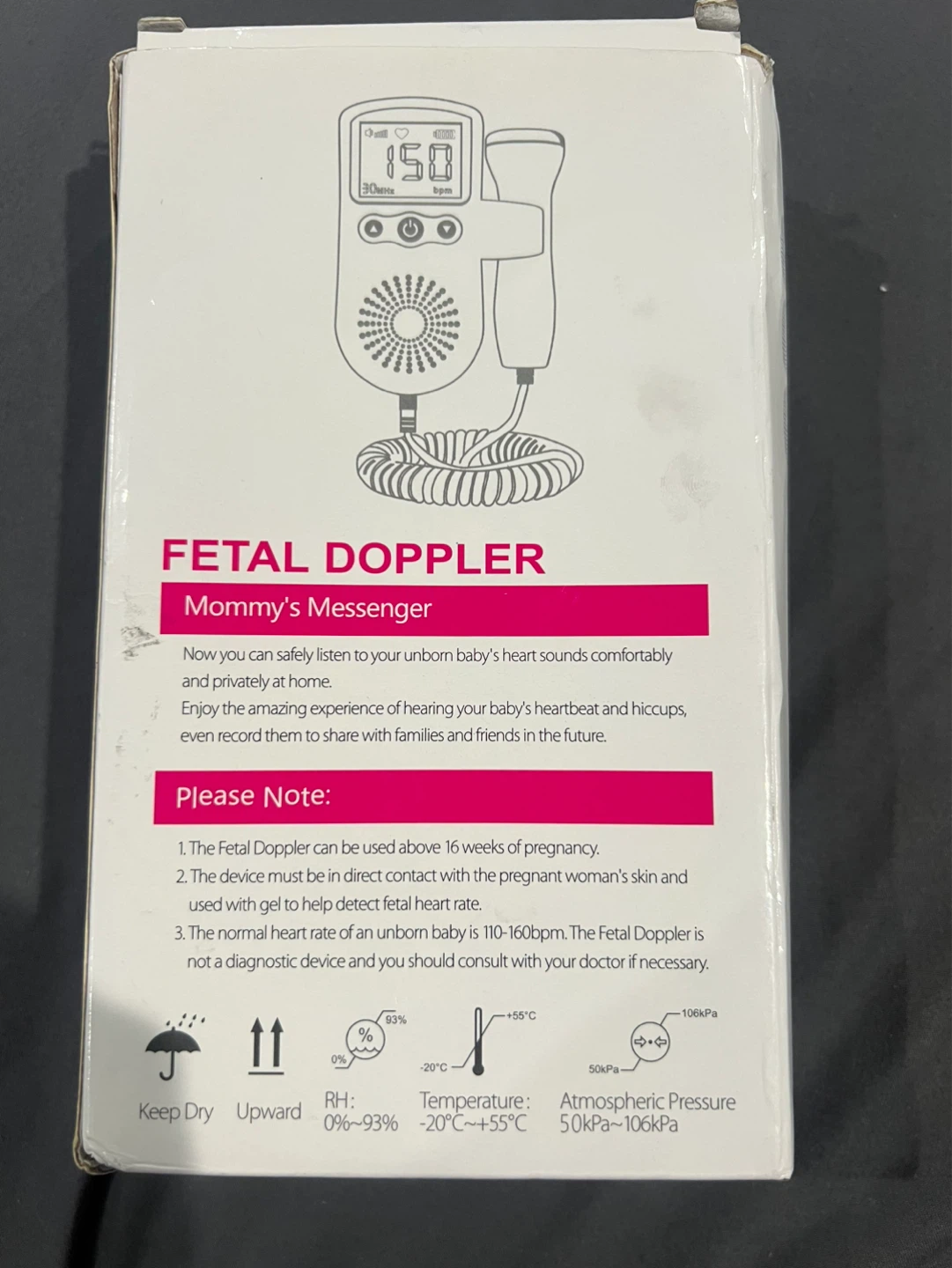 Fetal Doppler JSL-T501 Mommy's Messenger - photo 2