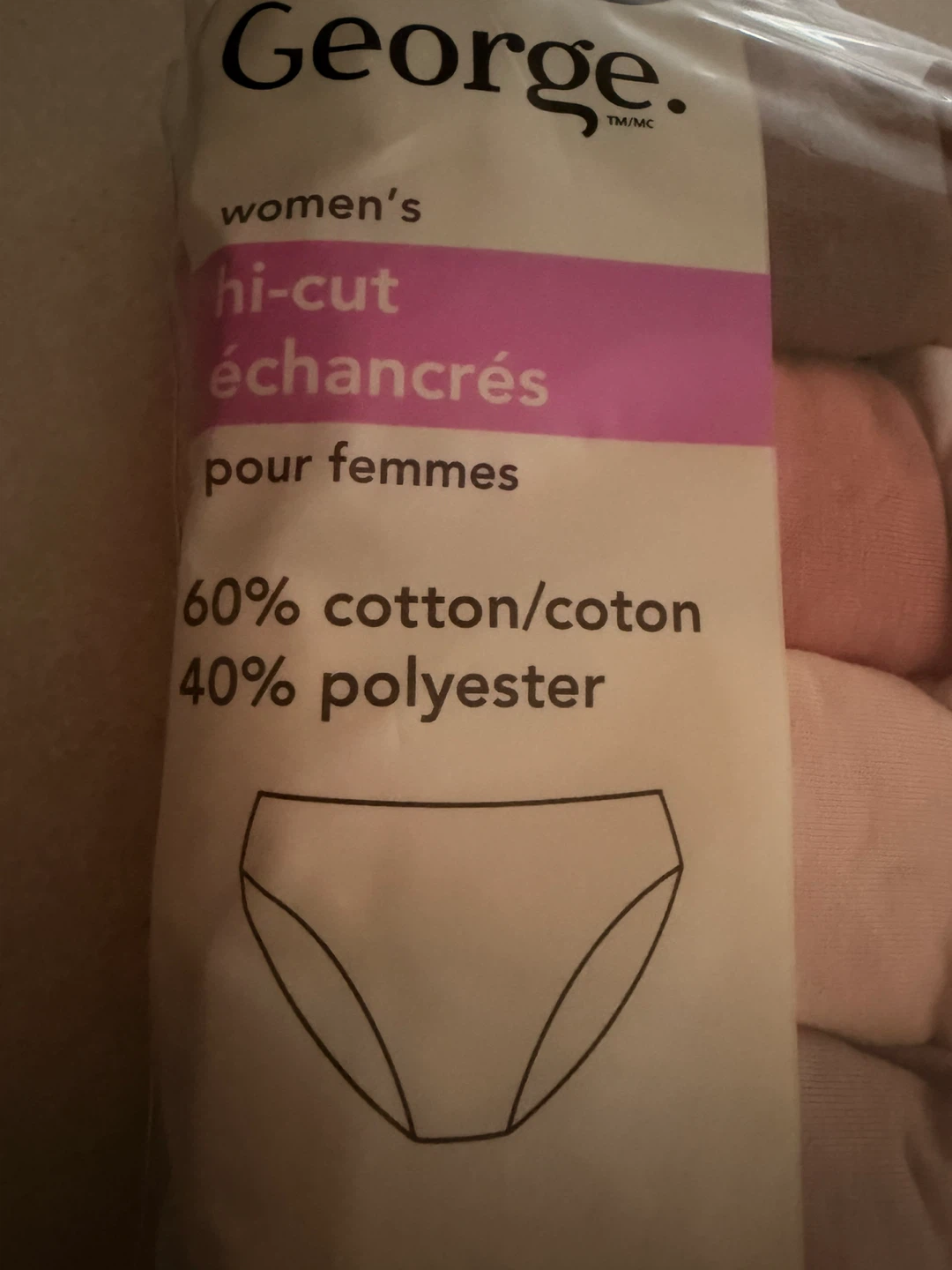 George Women's 10-Pack Hi-Cut Panties - Size 2XL - photo 2