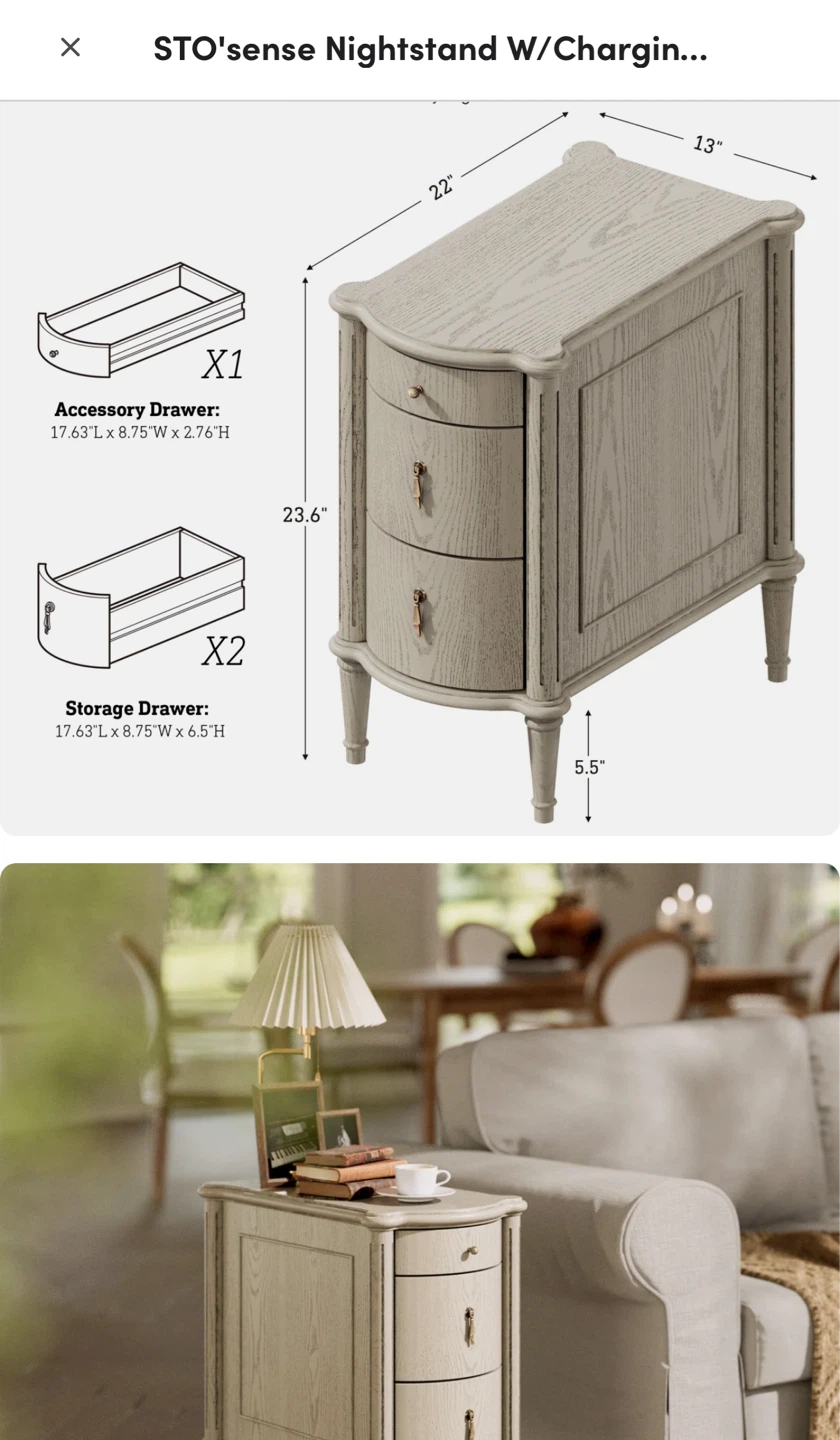 STO'sense Parthenon Series Nightstand - photo 4