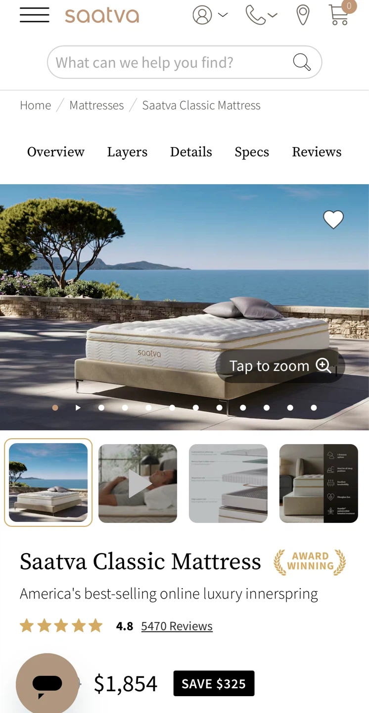 Saatva Classic Mattress Queen / Firm
