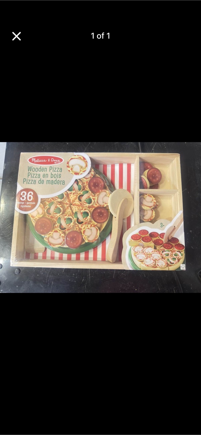 Melissa & Doug Wooden Pizza Play Set