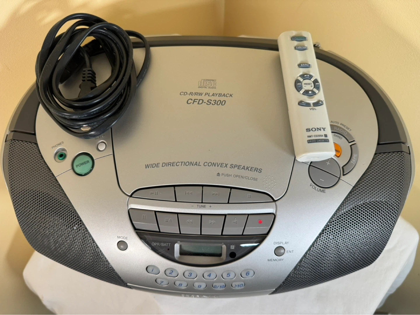 Sony CFD-S300 CD Radio Cassette Recorder Boombox Mega Bass - photo 4