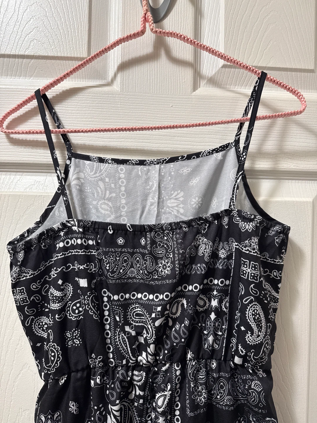 Black and White Paisley Jumpsuit - photo 3