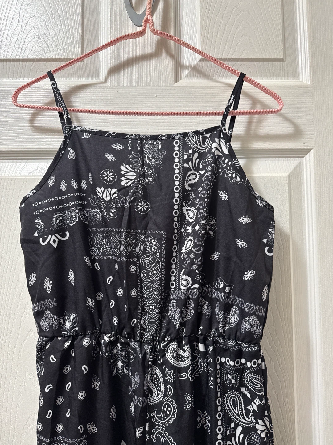 Black and White Paisley Jumpsuit - photo 2