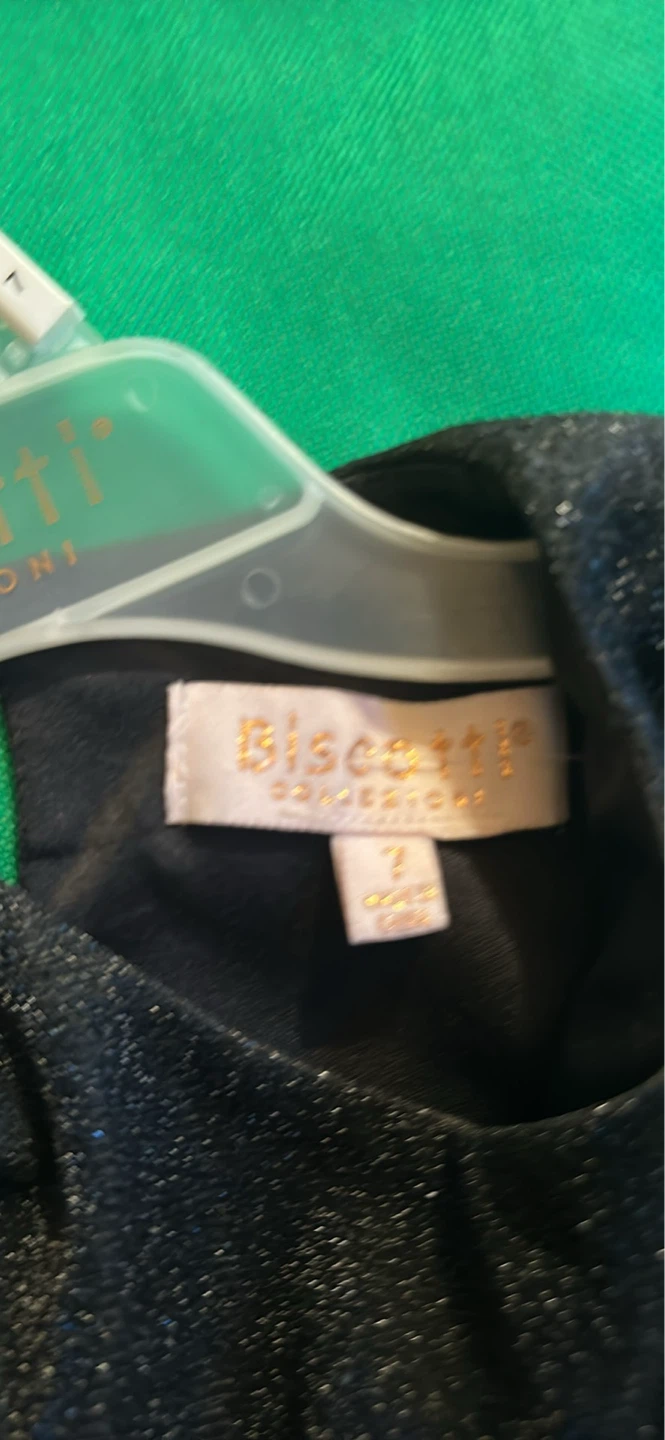 Biscotti Collezioni Girls Black Sparkle Dress Size 7 - photo 3