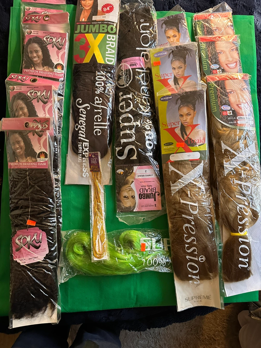 X-Pression Jumbo Braiding Hair Lot