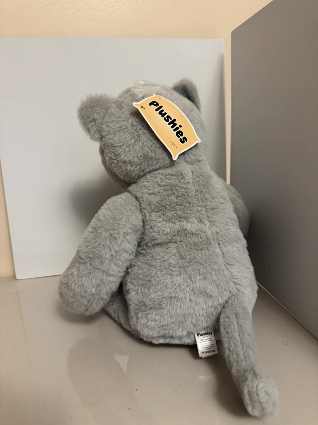 Plushies Grey Cat Soft Plush Toy - photo 2