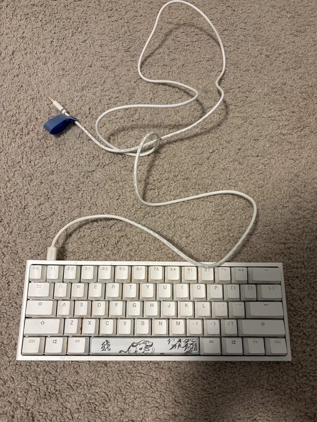 Ducky Mini One White Keyboard