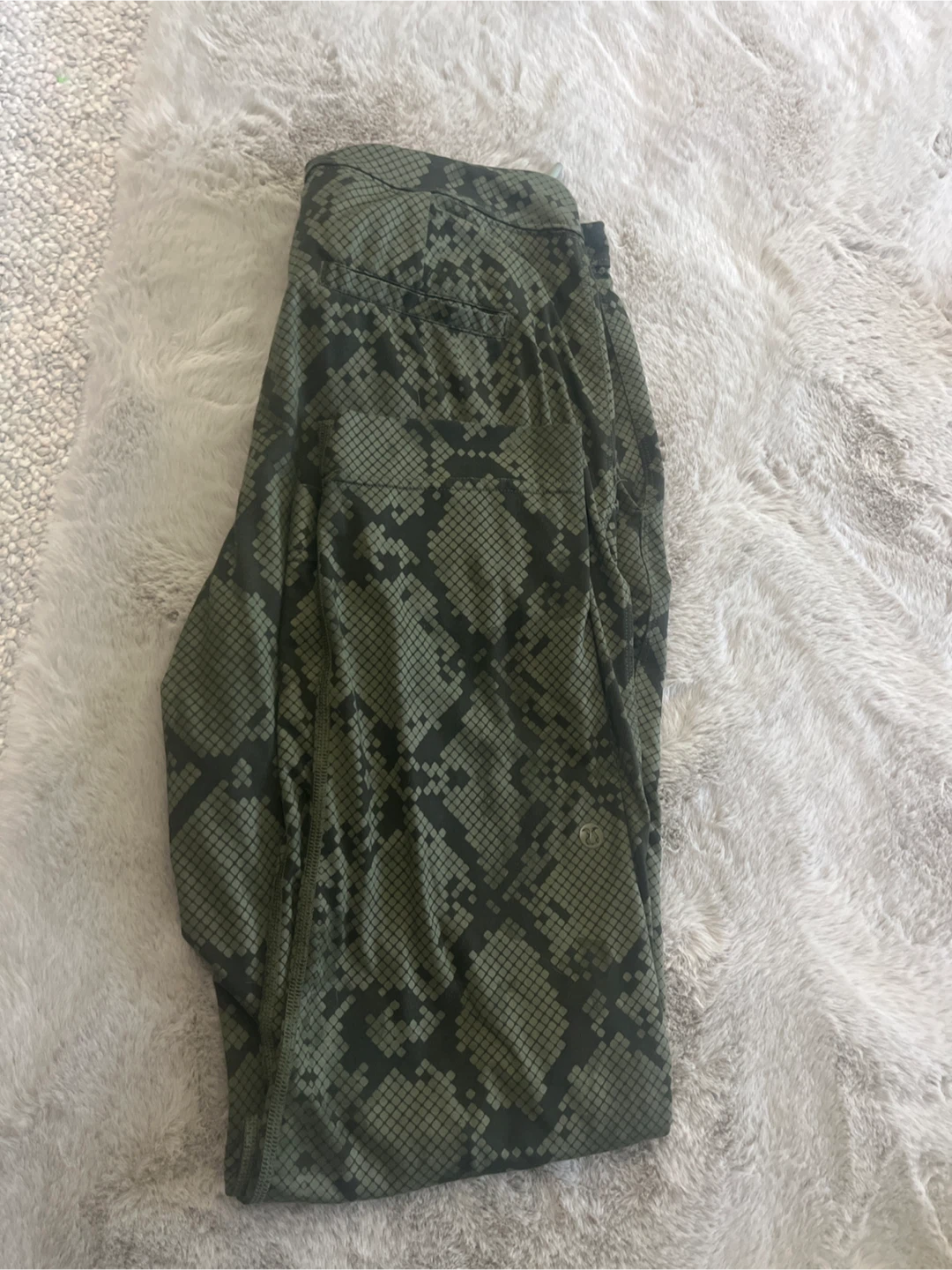 Lululemon Green Snake Print Leggings