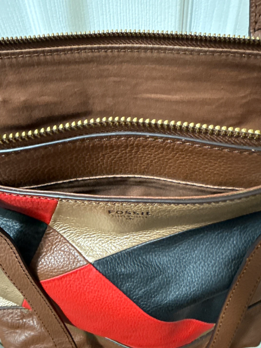 Fossil Patchwork Tote Bag - photo 4
