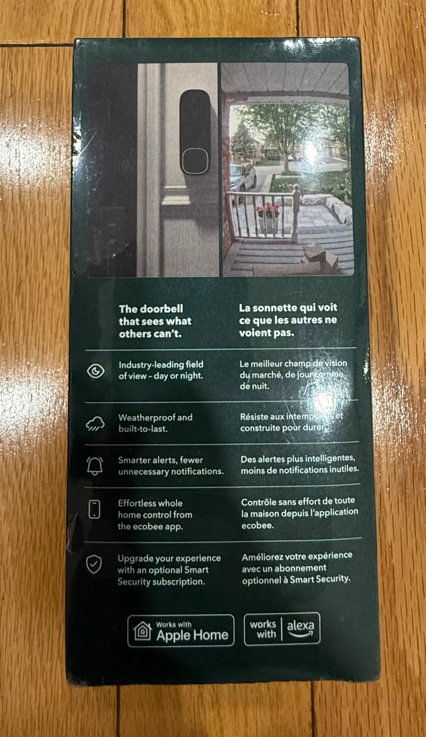 Ecobee Smart Doorbell Camera (Wired) - photo 2