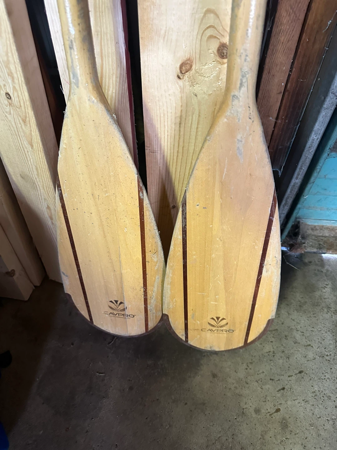 CAVPRO Wooden Canoe Paddles - Pair - photo 2