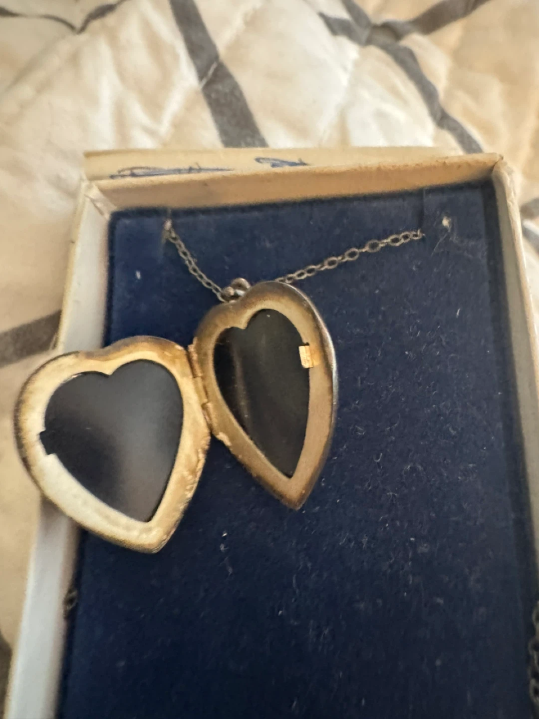 Vintage Sterling Silver Heart Locket Necklace - photo 2