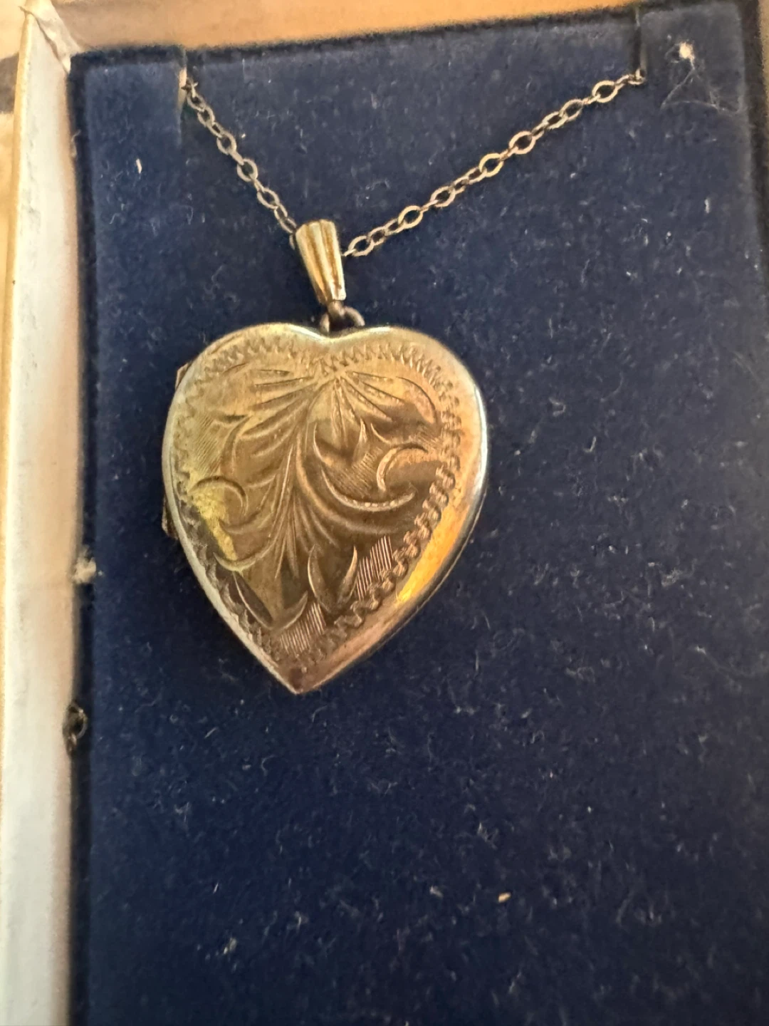 Vintage Sterling Silver Heart Locket Necklace - photo 5