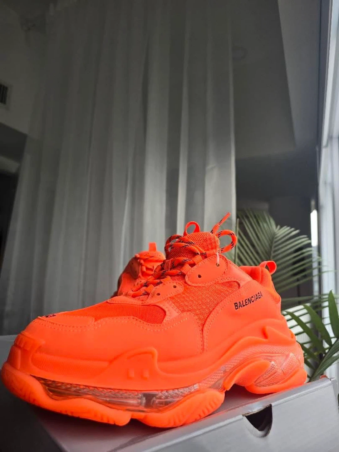Balenciaga Triple S Sneakers - Orange Size 43