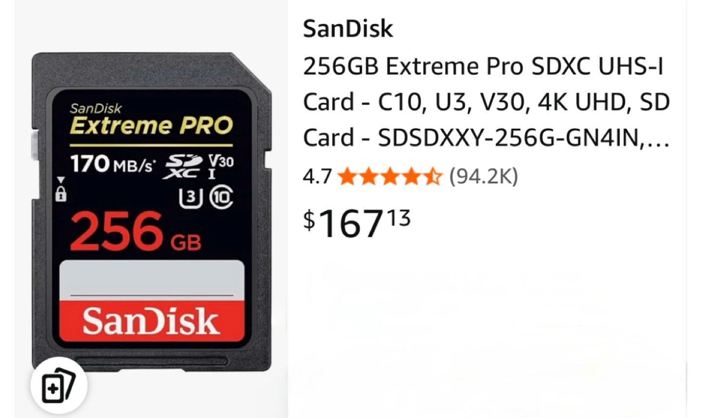 SanDisk 256GB Extreme PRO SDXC UHS-I Card - photo 2