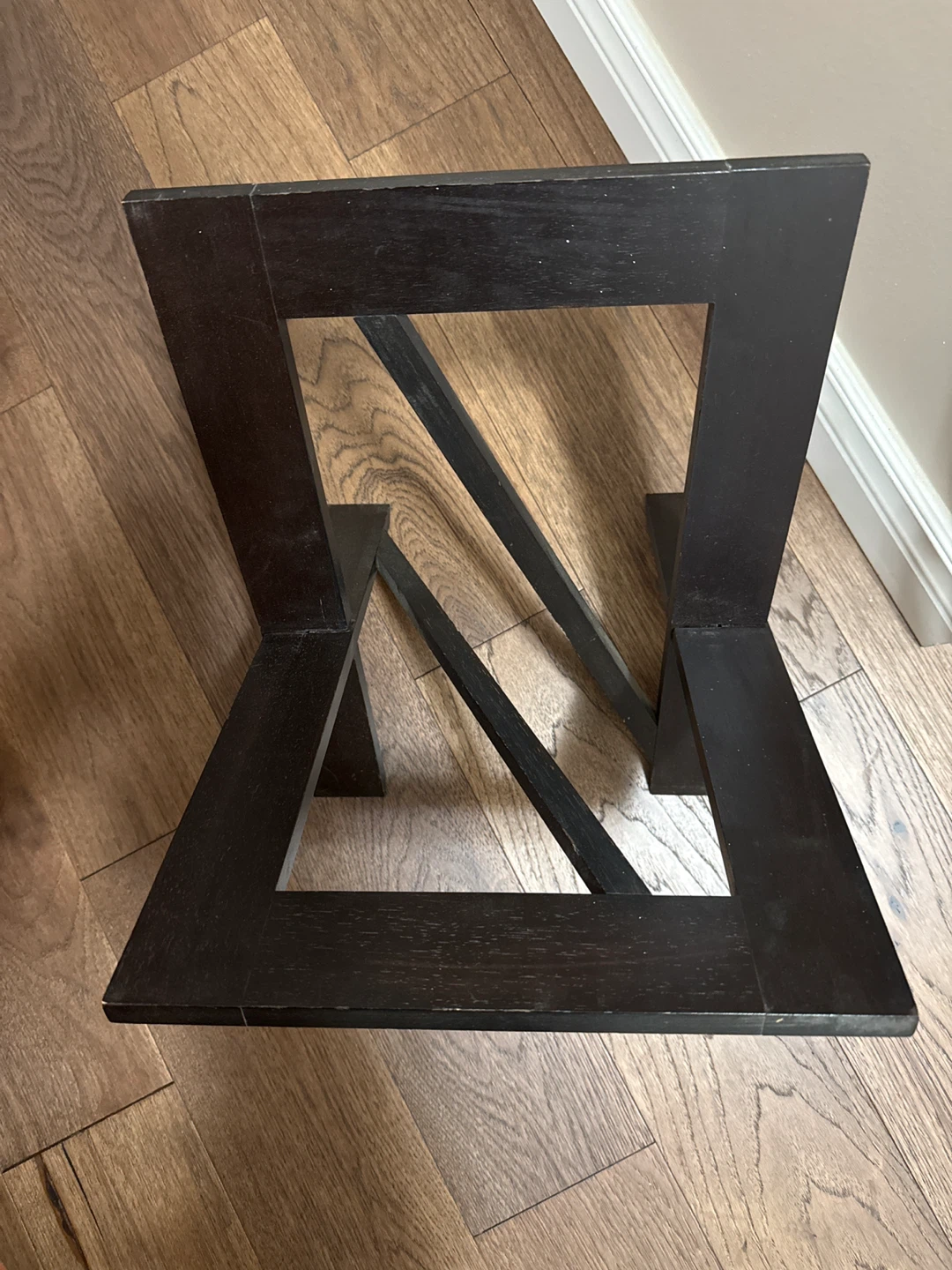 Dark Wood Magazine Rack - photo 2