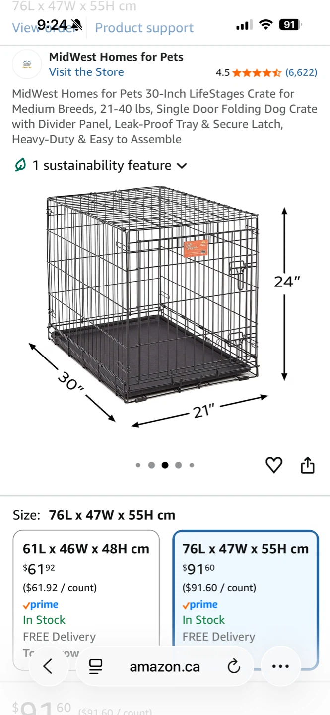 MidWest Homes for Pets/Folding Dog Crate