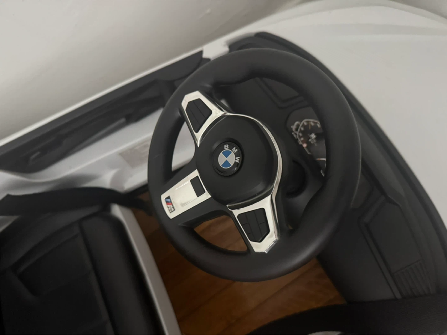 White BMW Ride-On Push Car with Handle - photo 3