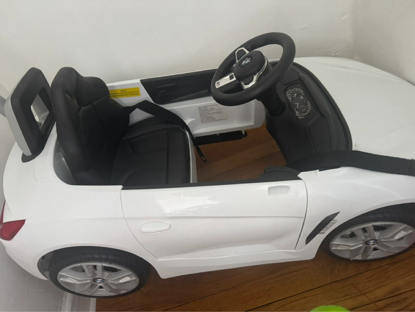 White BMW Ride-On Push Car with Handle - photo 5