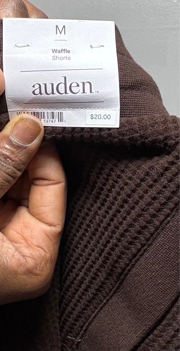 Auden Women's Waffle Shorts Size M Brown - photo 5