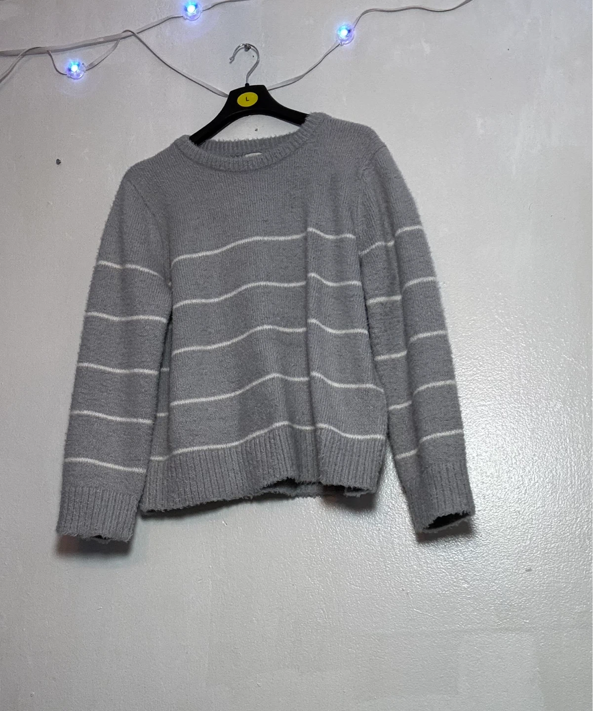 Gray Striped Sweater Size M - photo 2