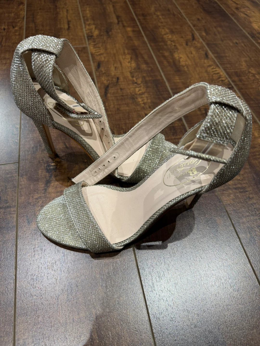 Ballerina Couture Silver Sparkly High Heels - photo 2