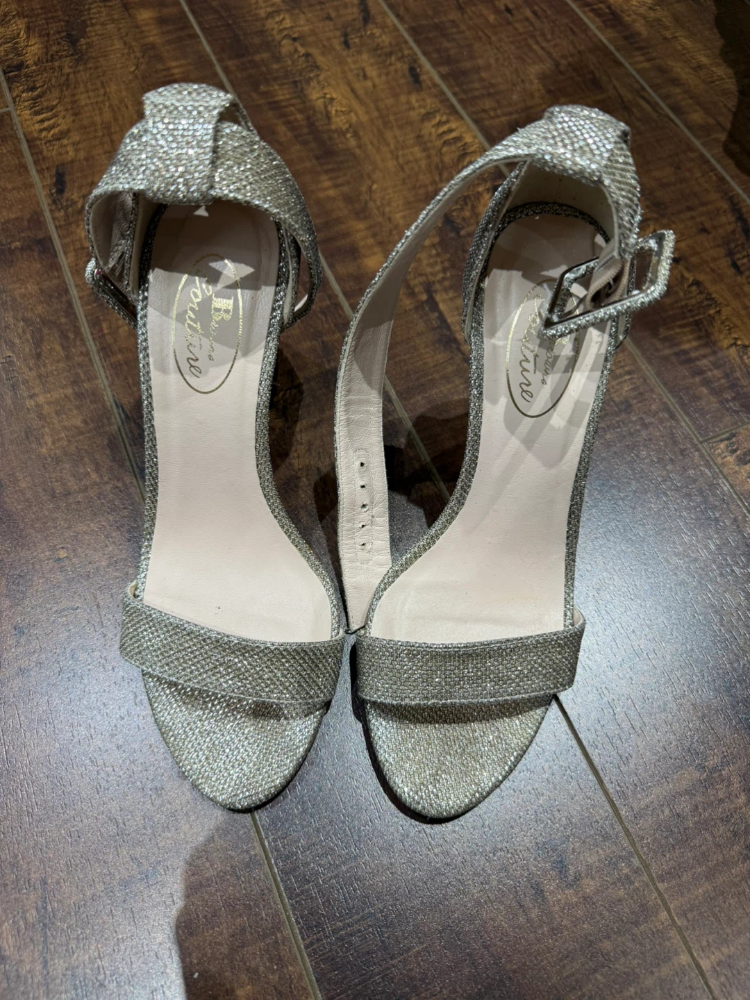 Ballerina Couture Silver Sparkly High Heels