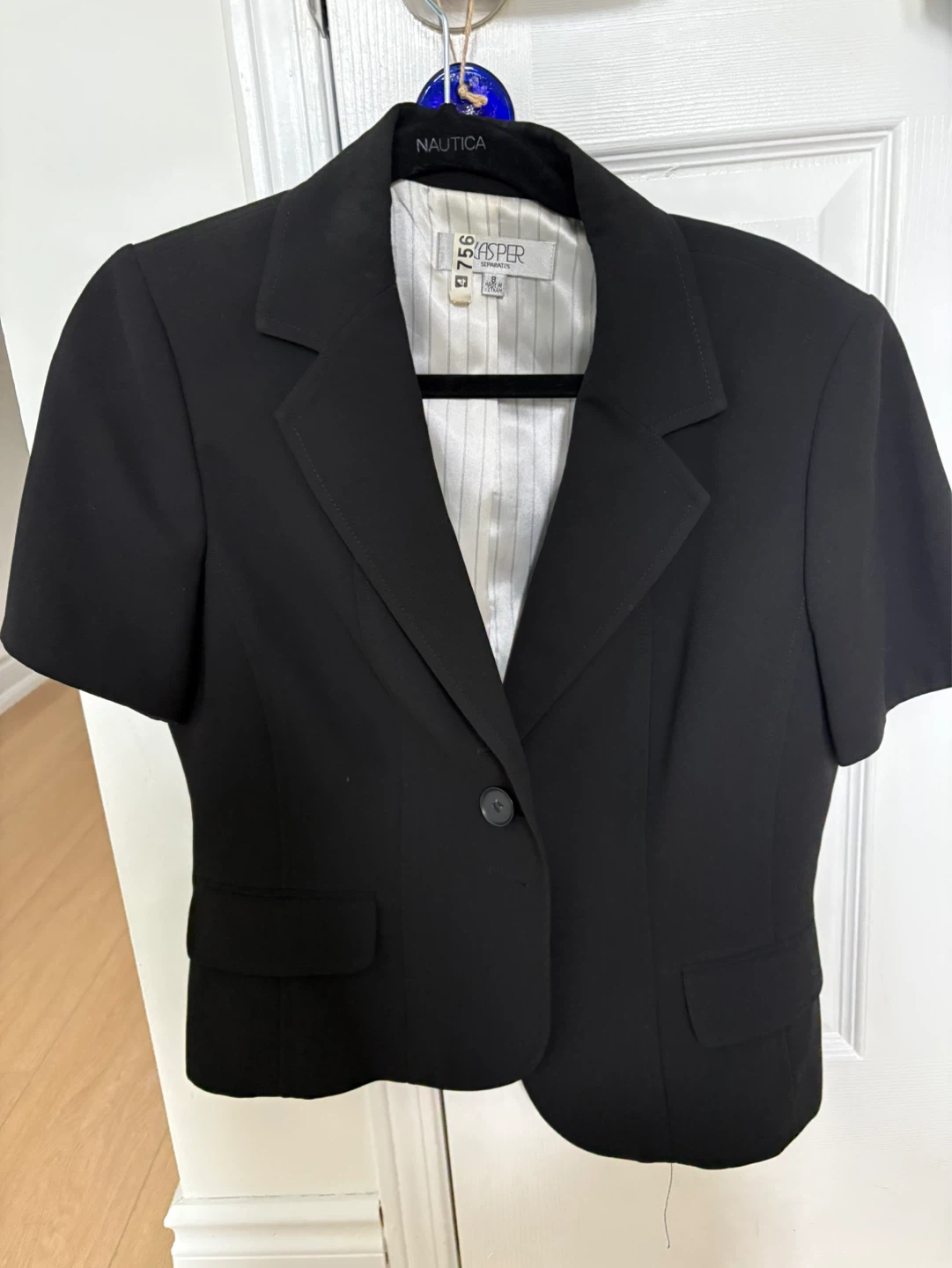 Size 8 womens black summer blazer office jacket clothes