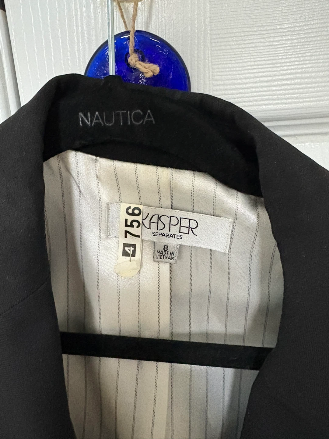 Size 8 womens black summer blazer office jacket clothes - photo 2