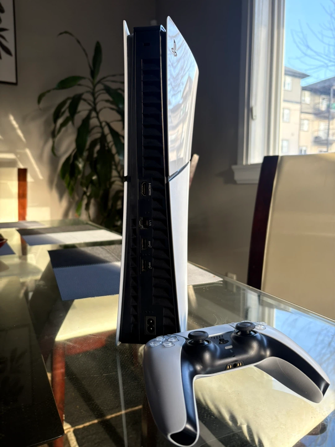 PS5 Slim Console with Controller – Like New – Selling Fast! - photo 3