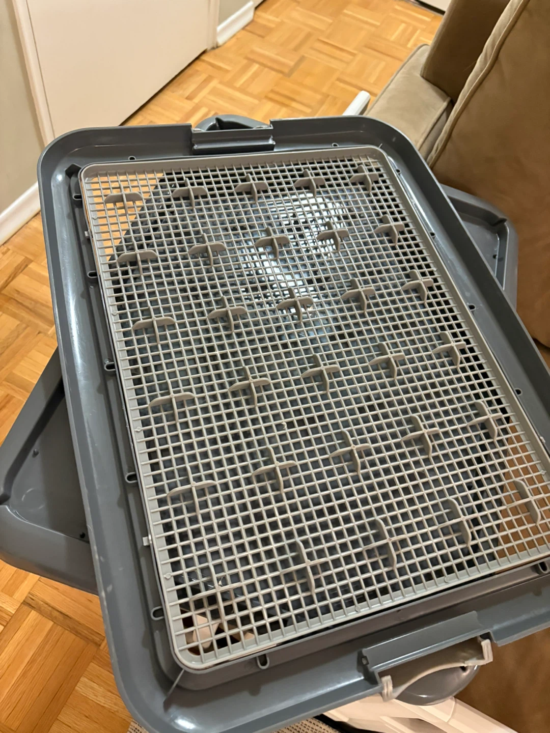 Grey Pet Litter Box Tray - photo 4