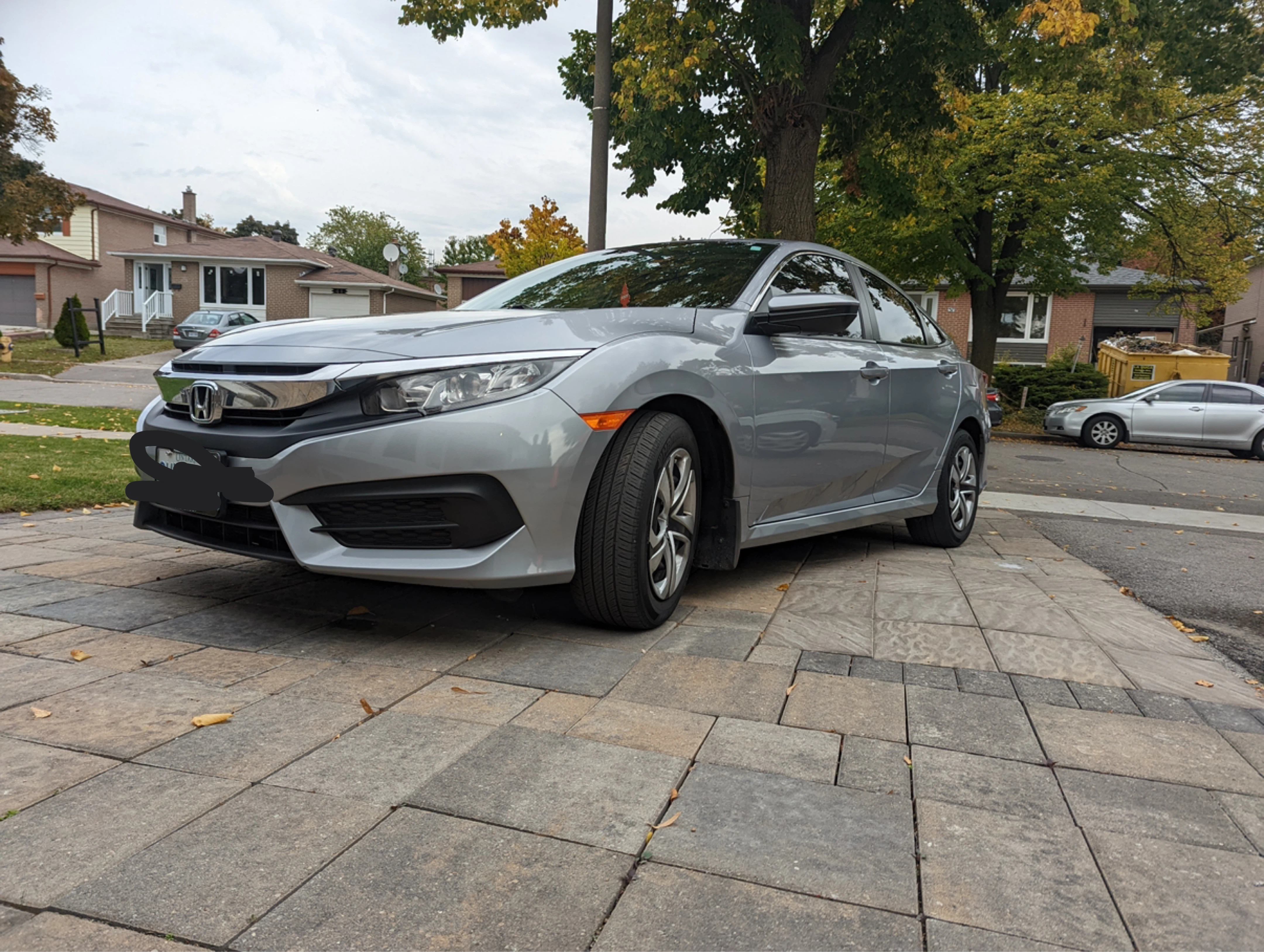 Silver Honda Civic Sedan 2016