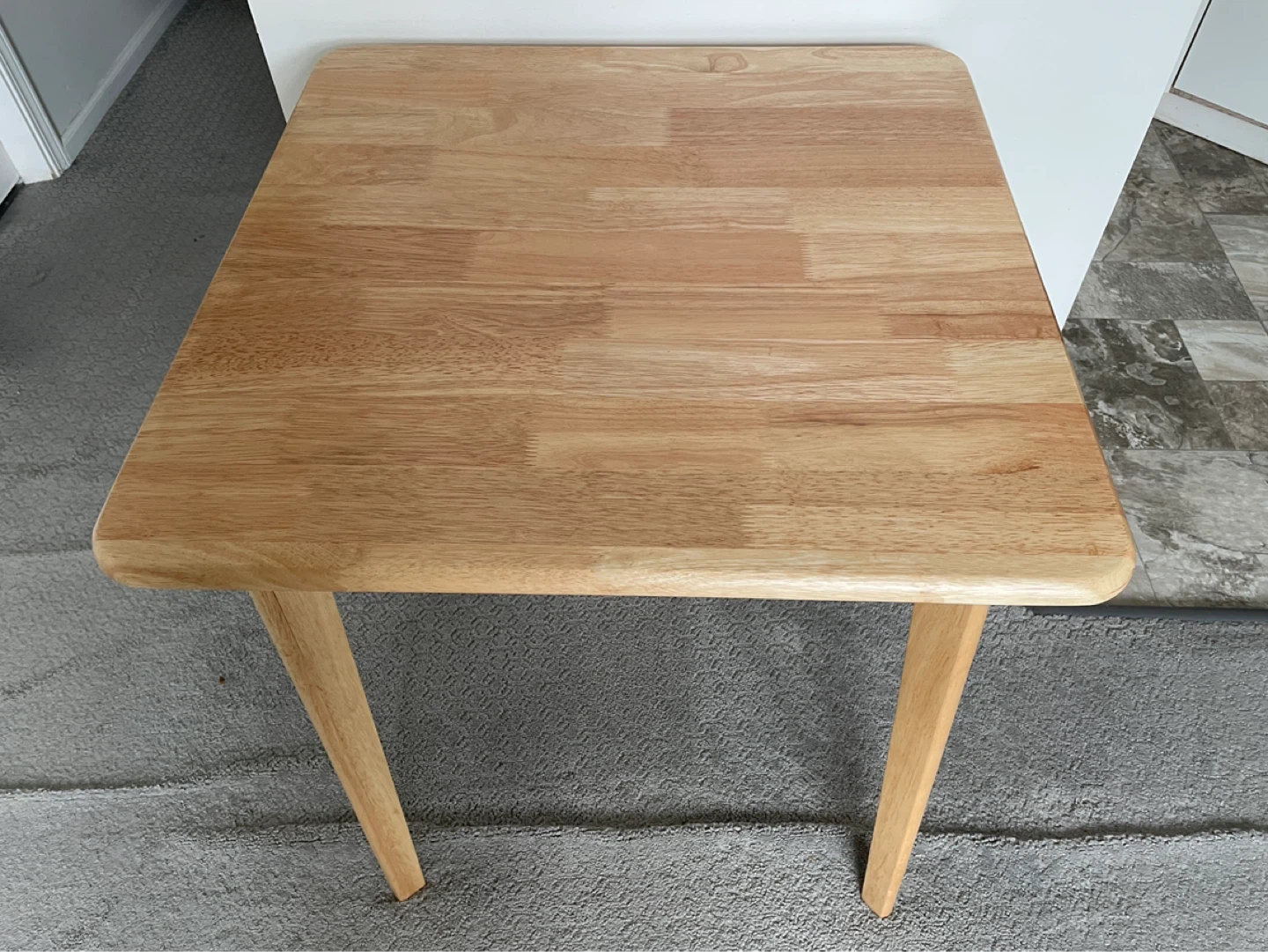 Light Wood Square Dining Table 27.6" - photo 2