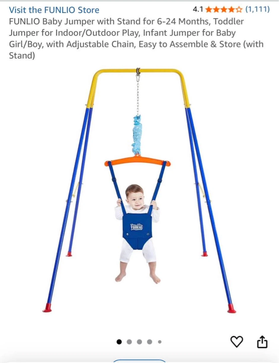 FUNLIO Baby Jumper with Stand