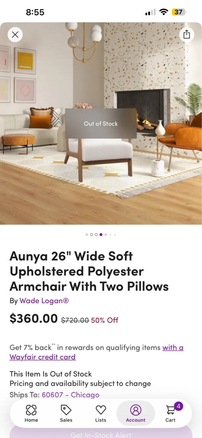 Wade Logan Aunya Upholstered Armchair