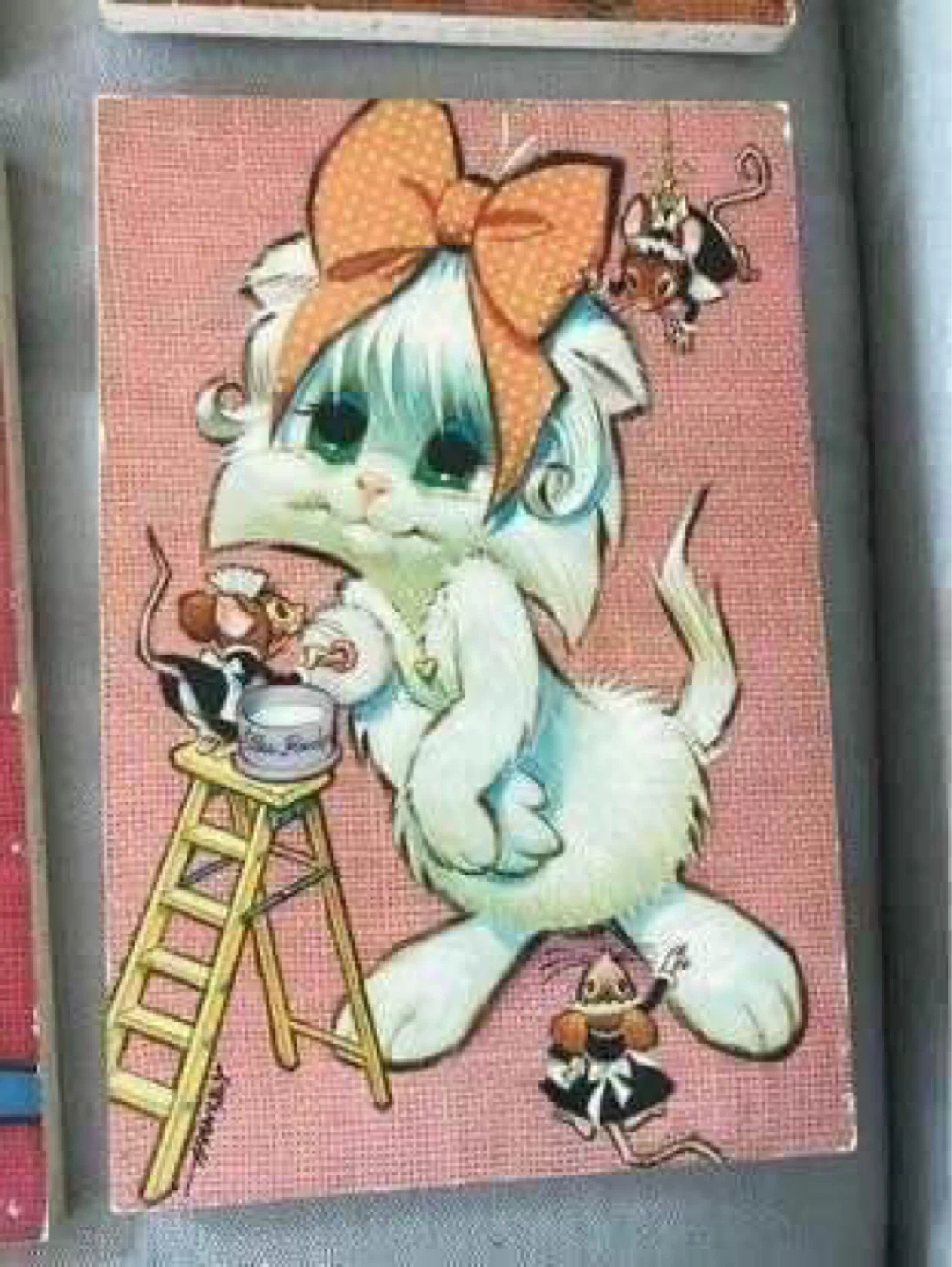 Vintage Kawaii Cat Artwork - photo 4