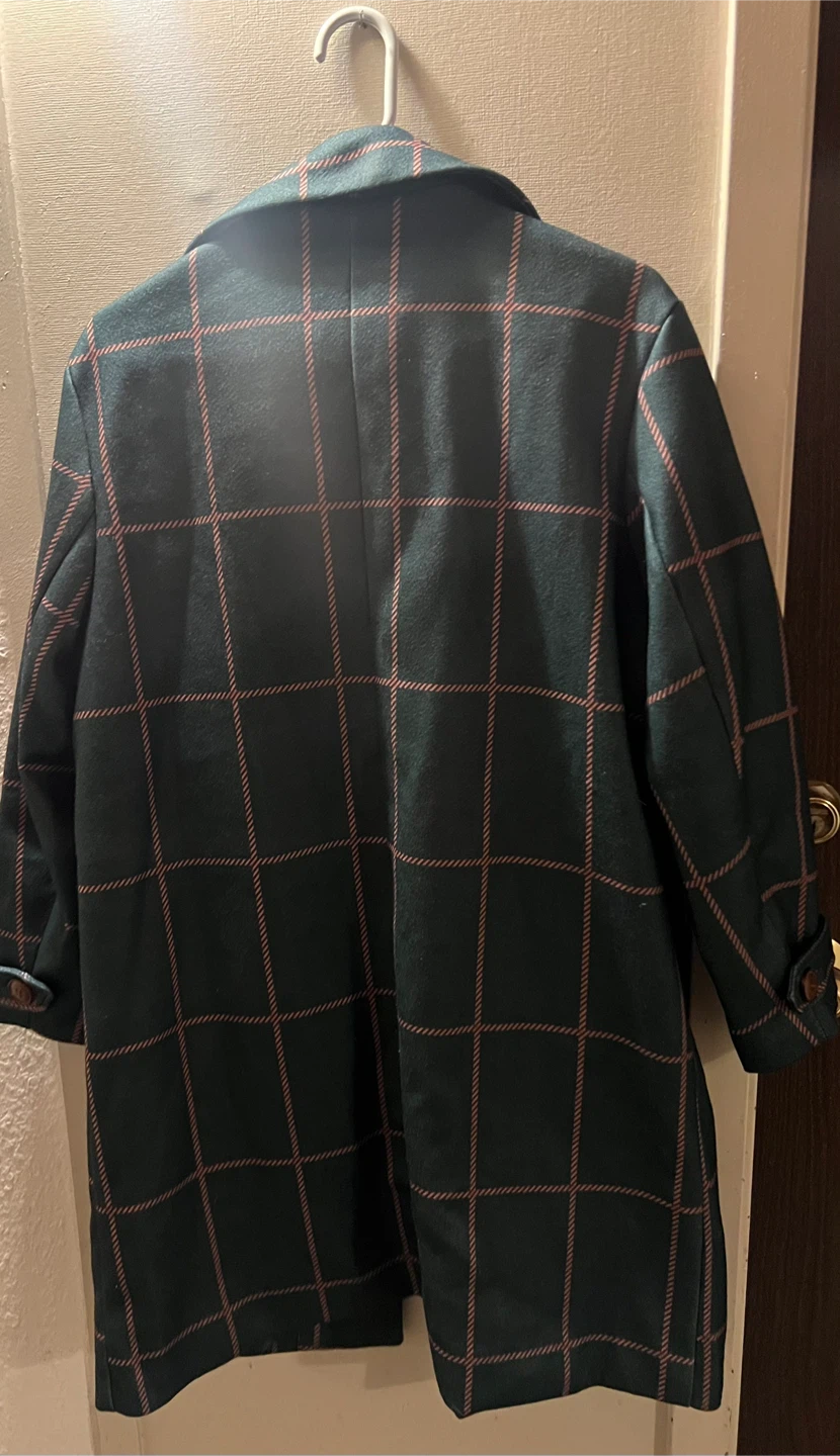 Women's Plaid Coat - photo 2