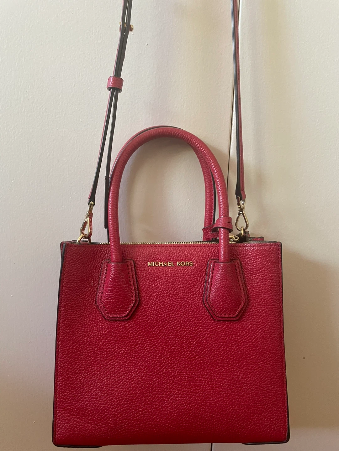Michael Kors Red Leather Top Handle Bag - photo 2