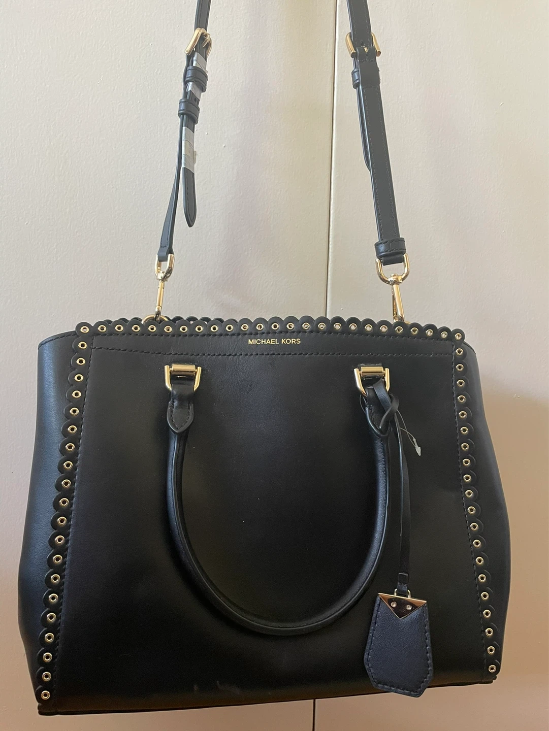 Michael Kors Red Leather Top Handle Bag