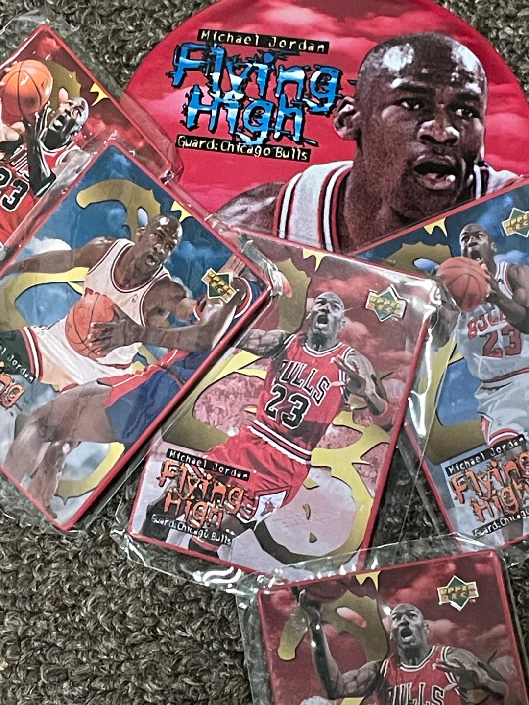 Michael Jordan Flying High Trading Cards and Coaster Set - photo 3