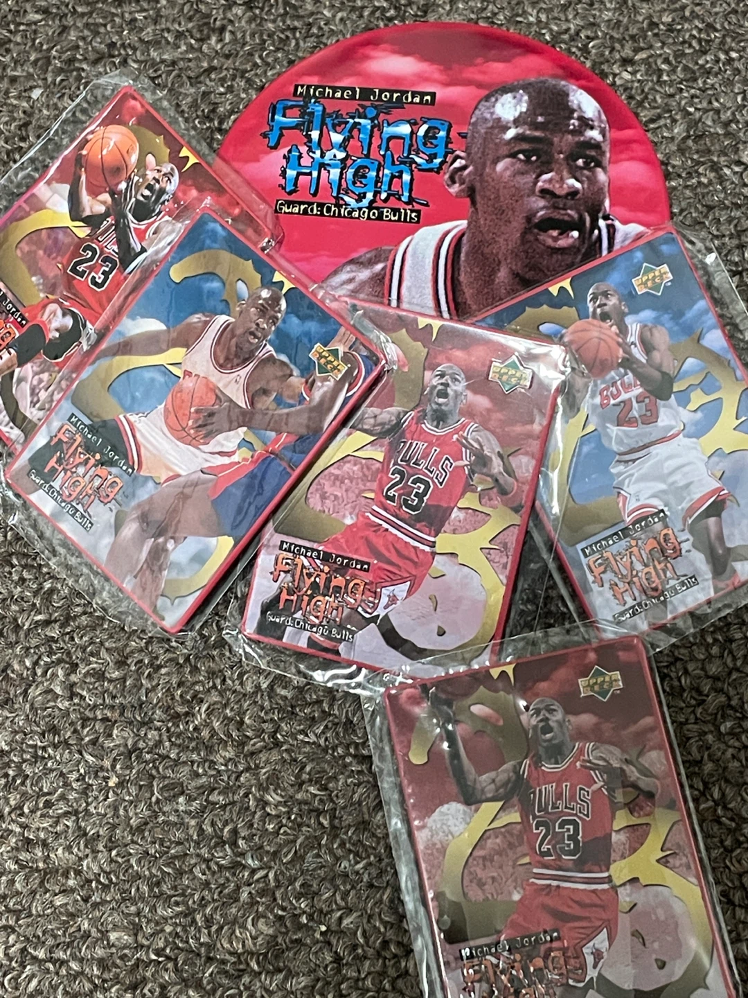 Michael Jordan Flying High Trading Cards and Coaster Set - photo 4