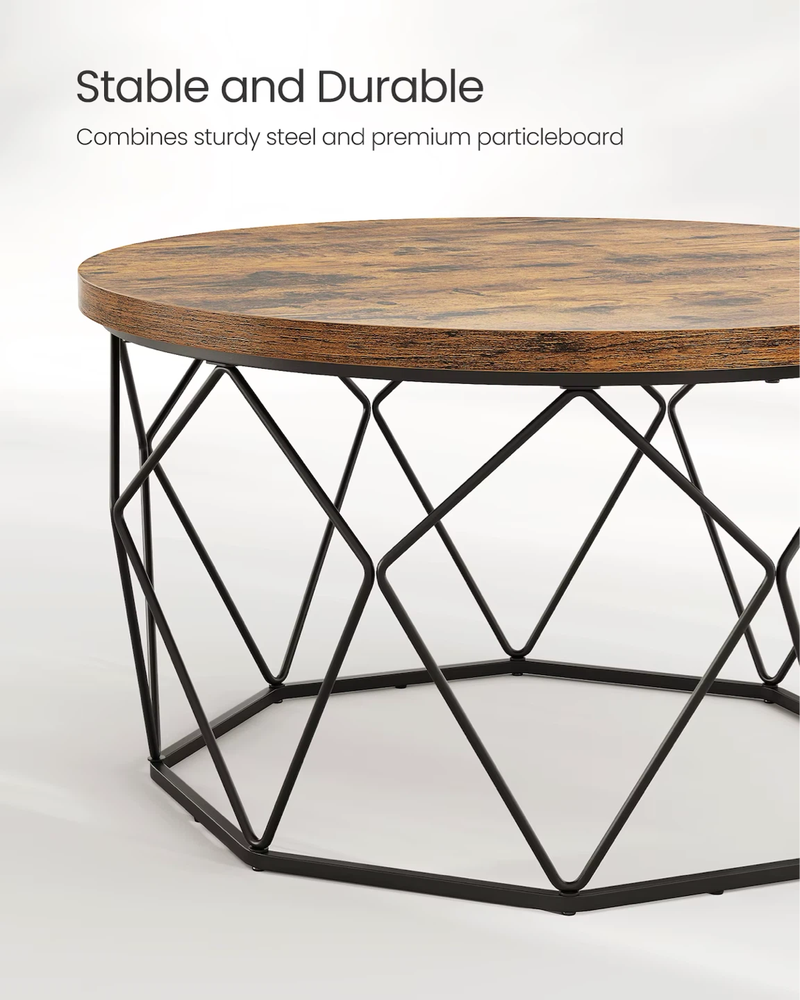VASAGLE Rustic Brown Coffee Table – Brand New, Boxed 🪑 - photo 5